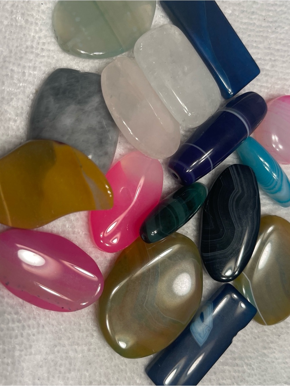 Colorful Polished Tumbled Gemstone Mix